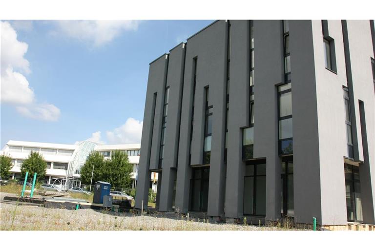 Der umstrittene Moschee-Rohbau in der Stadt Leinfelden-Echterdingen.