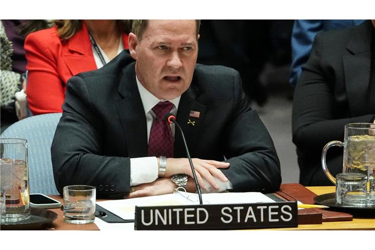 Der UN-Botschafter der USA, Michael Waltz, spricht im UN-Sicherheitsrat. (Archivfoto)