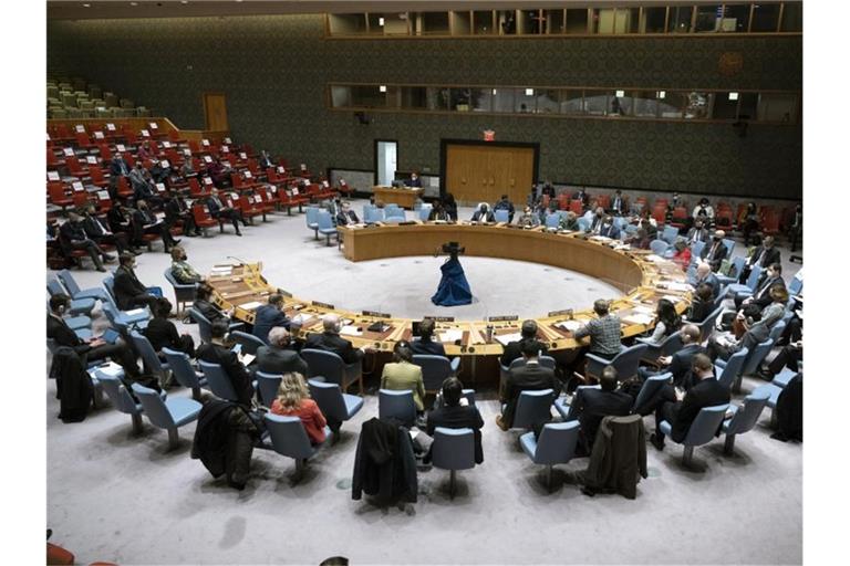 Der UN-Sicherheitsrat tritt erneut zu einer Dringlichkeitssitzung zur Ukraine zusammen. Foto: Evan Schneider/United Nations via AP/dpa