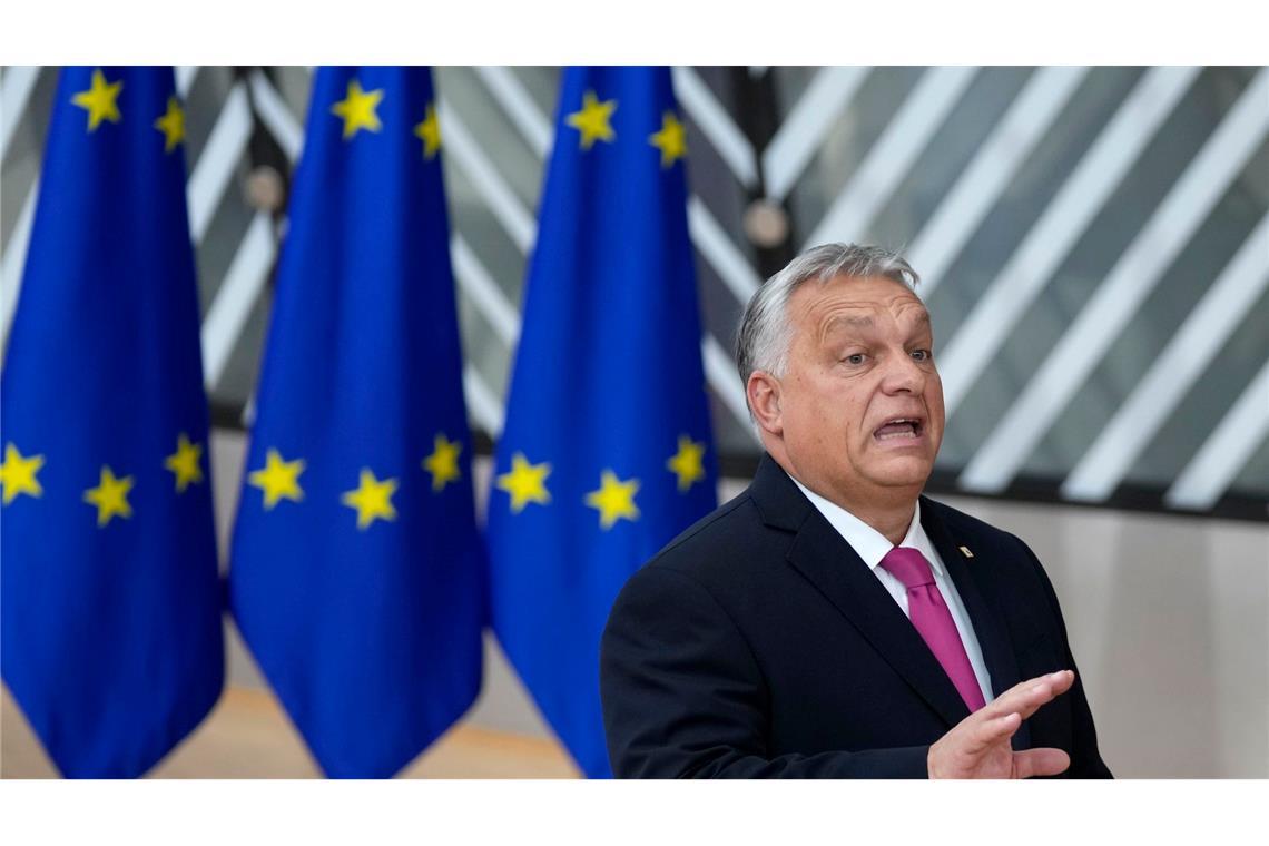 Der ungarische Ministerpräsident Viktor Orban findet, dass die EU zu Unrecht für sein Land vorgesehene Gelder eingefroren hat.