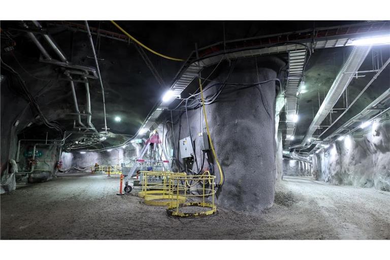 Der unterirdische Endlagertunnel Onkalo für abgebrannte Brennelemente.