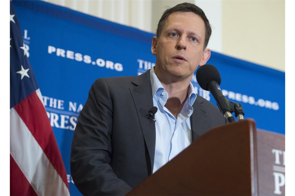 Der US-Finanzinvestor Peter Thiel gründete das auf Überwachungs- und Sicherheitstechnik spezialisierte Unternehmen Palantir.