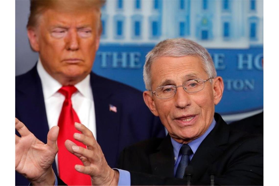 US-Immunologe Fauci will nicht für Trump-Werbung herhalten Der US-Immunologe Anthony Fauci will nicht länger für Wahlwerbung des US-Präsidenten Donald Trump herhalten. Foto: Carolyn Kaster/AP/dpa