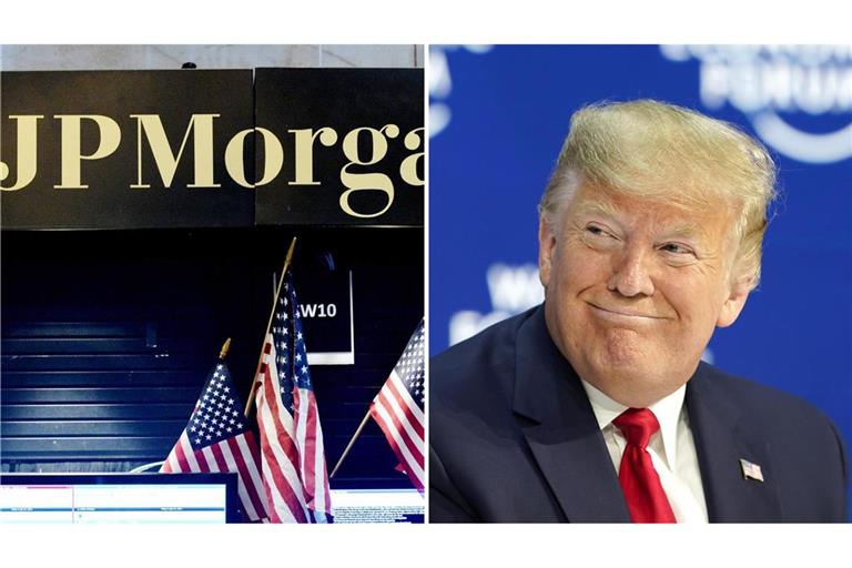 Der US-Präsident will die größte Bank in den USA verklagen.