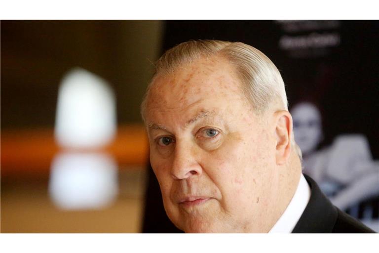 Der US-Regisseur Robert Wilson im April 2017 in Düsseldorf.