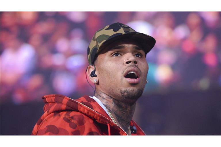 Der US-Sänger Chris Brown