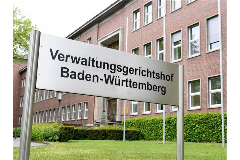 Der Verwaltungsgerichtshof Baden-Württemberg. Foto: Uwe Anspach/dpa/Archivbild