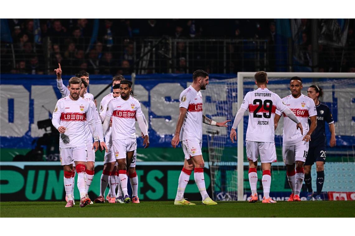 Der VfB hatte zwar deutlich mehr Ballbesitz, kam vor dem Tor der Bochumer aber nicht wirklich zu torgefährlichen Chancen.