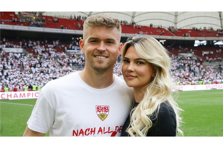 Der VfB-Profi Maximilian Mittelstädt und seine Ehefrau Lea erwarten Nachwuchs.