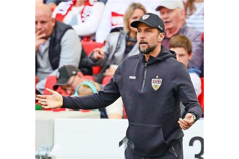 Der VfB-Trainer Sebastian Hoeneß versucht, die richtige Balance zu finden.