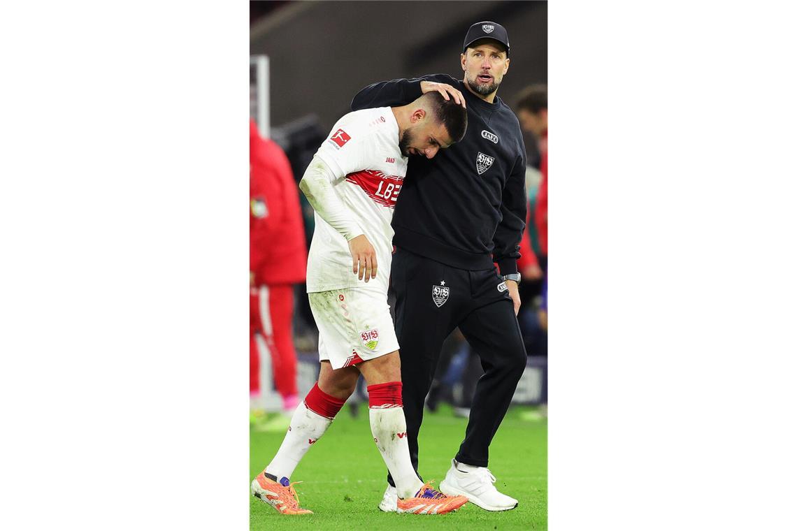 Der VfB-Trainer Sebastian Hoeneß weiß mit Deniz Undav umzugehen.