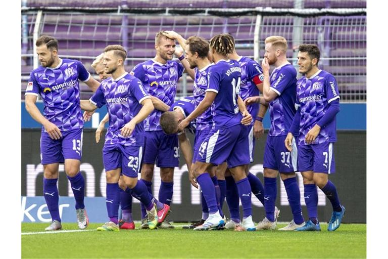 Der VfL Osnabrück setzte sich gegen den SV Sandhausen durch. Foto: David Inderlied/dpa