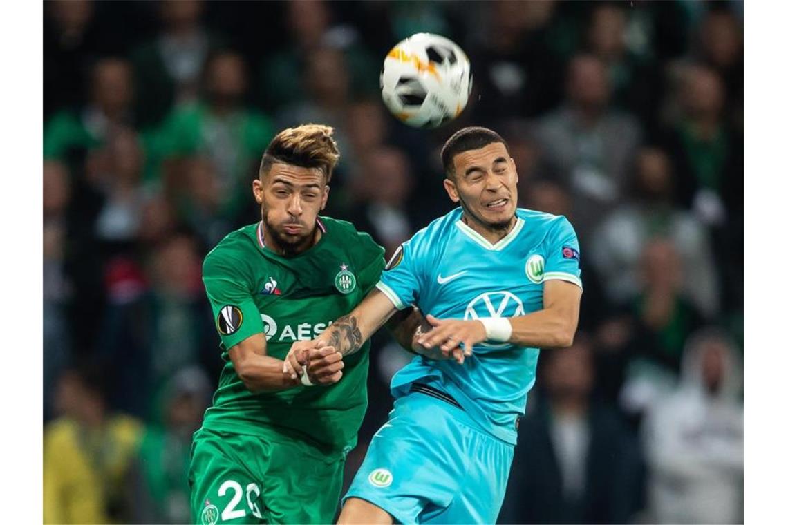 1:1 in Saint-Etienne: VfL Wolfsburg weiter ungeschlagen Der VfL Wolfsburg hat in der Europa League den nächsten Schritt Richtung K.o.-Runde gemacht. Foto: Swen Pförtner/dpa