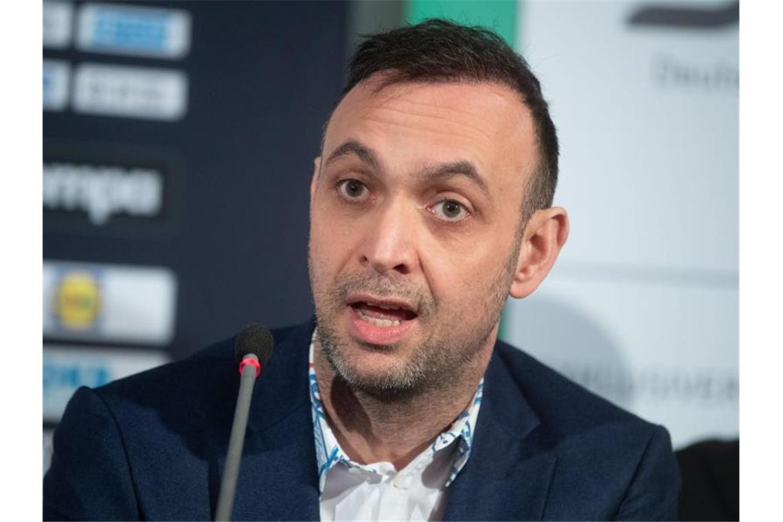 Handball-EM im Würgegriff von Corona - Sorgen in der Liga Der Vizepräsident des Deutschen Handball-Bundes und Geschäftsführer des Bundesligisten Füchse Berlin: Bob Hanning. Foto: Julian Stratenschulte/dpa