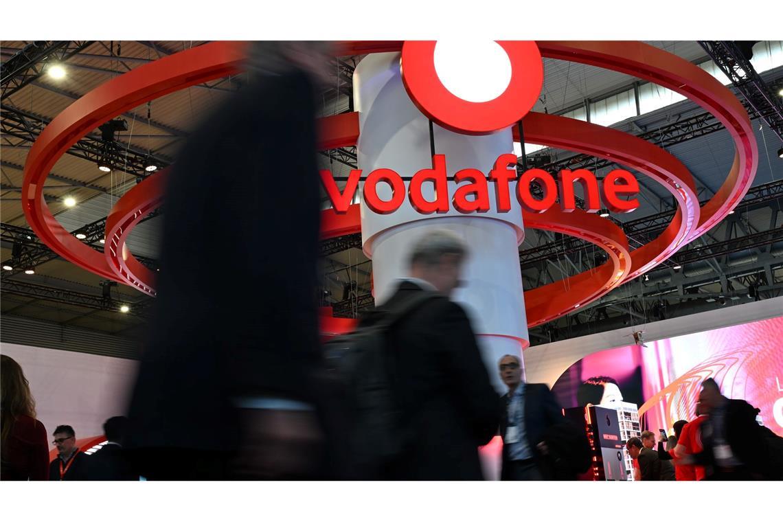 Vodafone steckt im TV-Geschäft im Abwärtssog Der Vodafone-Messestand bei der Internetmesse MWC in Barcelona - in Deutschland ist die Firma angesichts abnehmender Fernseheinnahmen unter Druck.