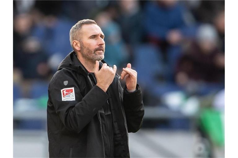 Der von Stuttgart entlassene Trainer Tim Walter. Foto: Swen Pförtner/dpa/Archivbild