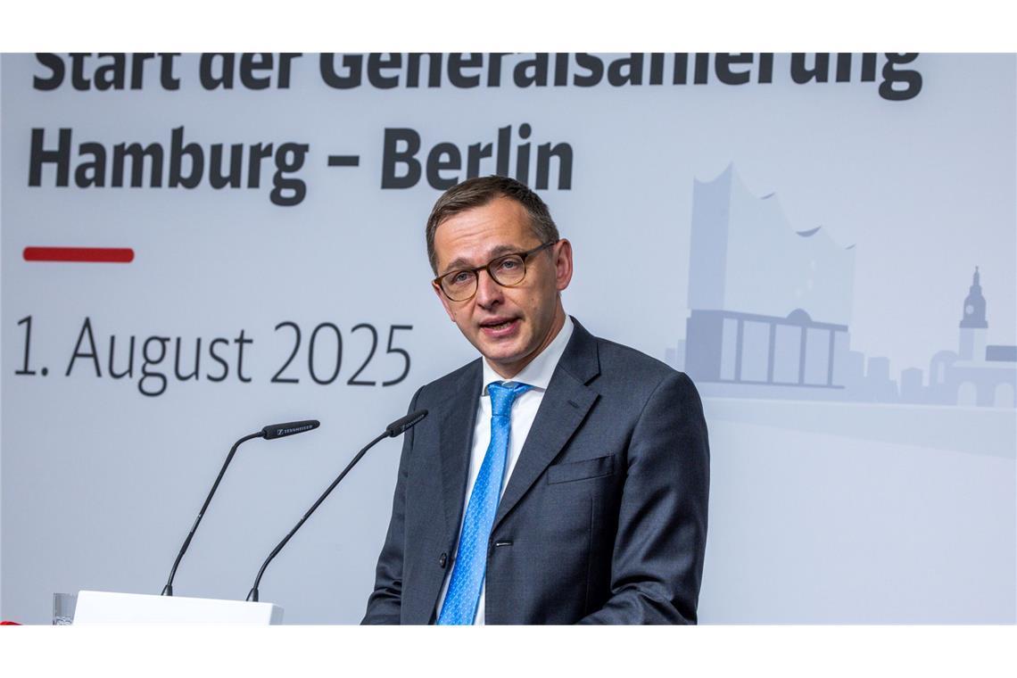 Der Vordstandsvorsitzende der DB Infrago, Philipp Nagl, nennt die Generalsanierung einen "echten Kraftakt".