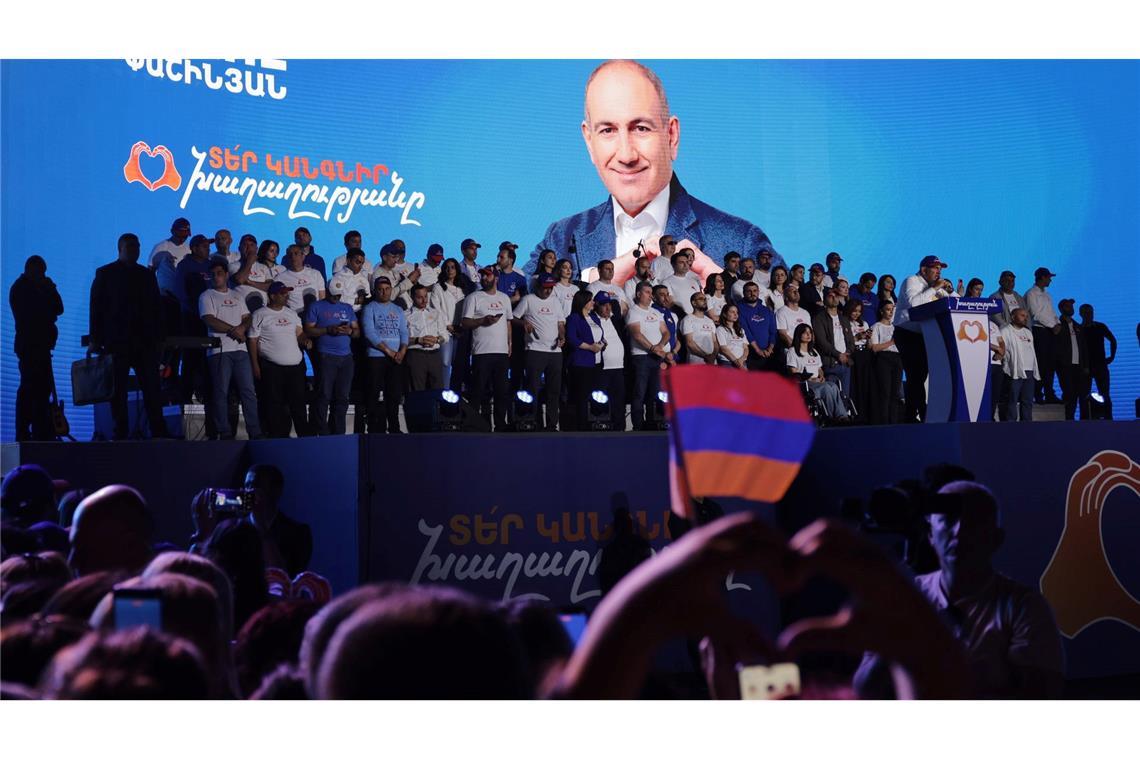 Der Wahlkampf liegt hinter Ministerpräsident Nikol Paschinjan: Wird seine Partei stark genug werden, ihm eine weitere Amtszeit zu ermöglichen? (Archivbild)