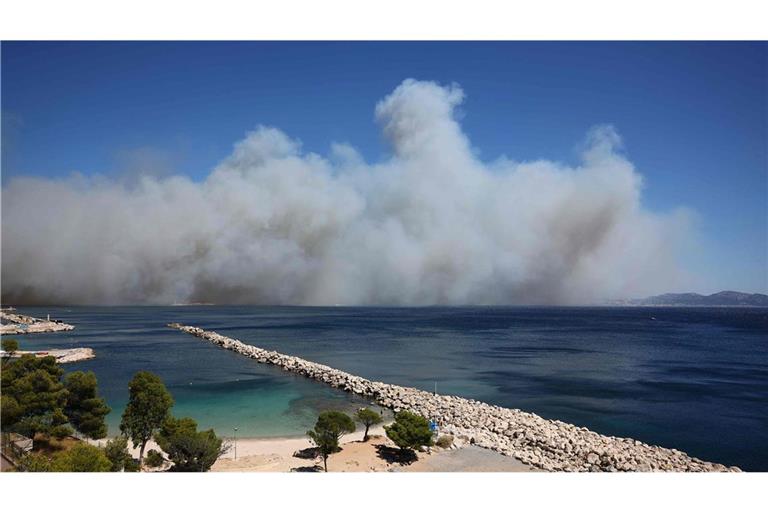 Der Waldbrand erreicht Marseille.