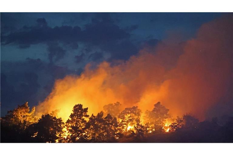 Der Waldbrand in der Gohrischheide  ist weiterhin nicht unter Kontrolle (Symbolbild).