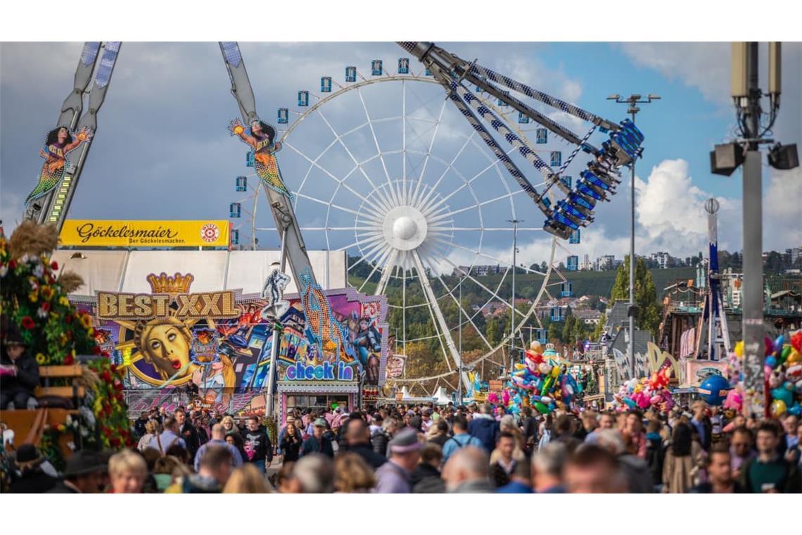 Der «Wasen» ist nach dem Münchner Oktoberfest das zweitgrößte Volksfest in Deutschland.