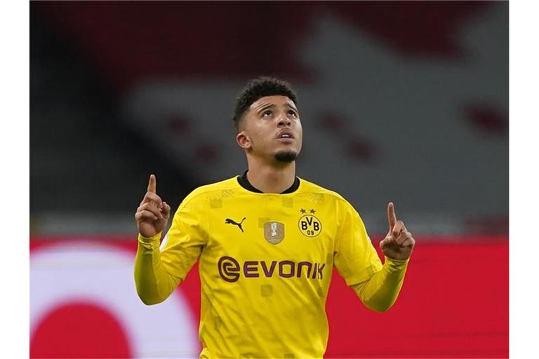 Der Wechsel Jadon Sanchos vom BVB zu Manchester United steht bevor. Foto: Michael Sohn/AP-Pool/dpa