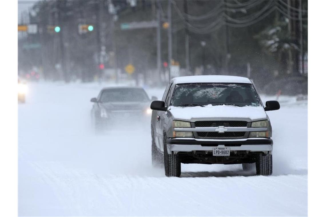 Engpässe in Texas: Venezuela bietet Mexiko Erdgas an Der Wintereinbruch im US-Bundesstaat Texas bedroht auch die Energieversorgung in Mexiko. Foto: David J. Phillip/AP/dpa