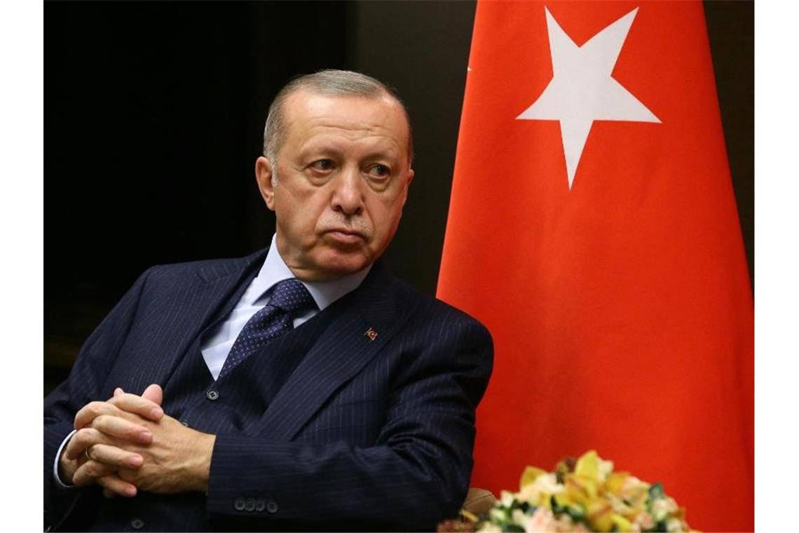 Türkische Lira-Krise: Erdogan verteidigt Niedrigzinspolitik Der wirtschaftspolitische Kurs von Präsident Erdogan ist stark umstritten. Foto: -/Kremlin/dpa