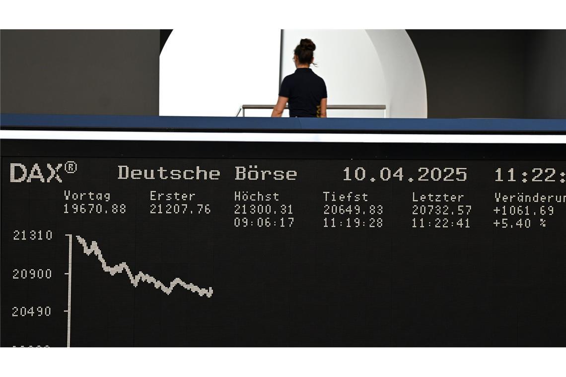 US-chinesischer Zollstreit eskaliert – Dax wieder deutlich im Minus Der Zollstreit zwischen den USA und China wirkt sich unmittelbar auf den Dax aus.