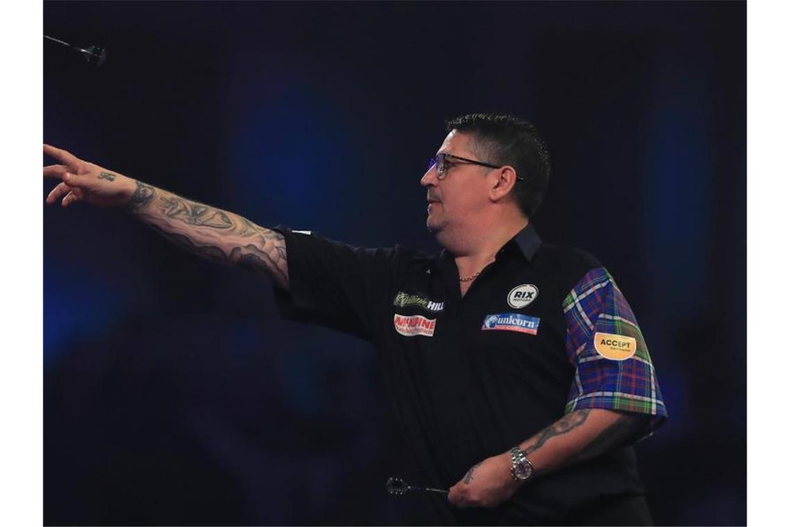 Darts-WM: Aus für Ex-Champion Anderson Der zweimalige Darts-Weltmeister Gary Anderson ist bei der WM ausgeschieden. Foto: Mike Egerton/PA Wire/Archivbild