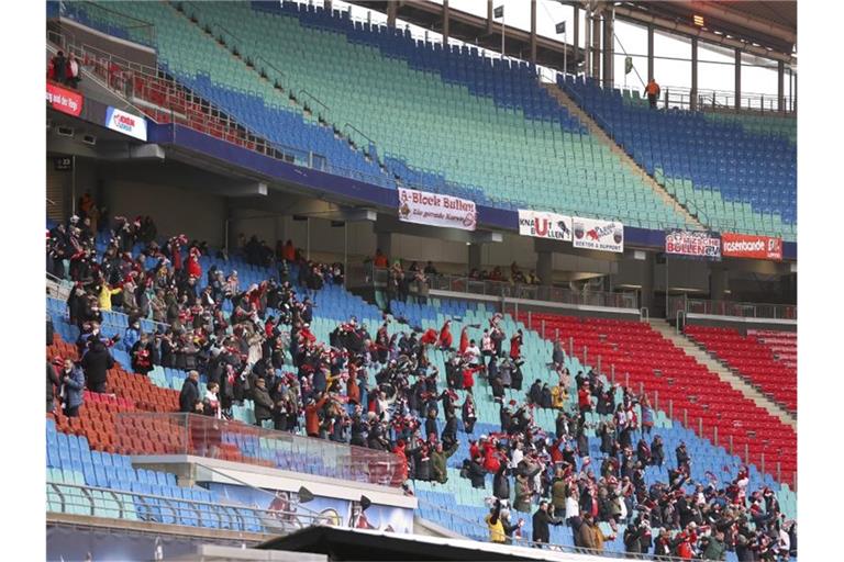 Derzeit sind in Leipzig nur wenige Zuschauer im Stadion erlaubt. Foto: Jan Woitas/dpa-Zentralbild/dpa