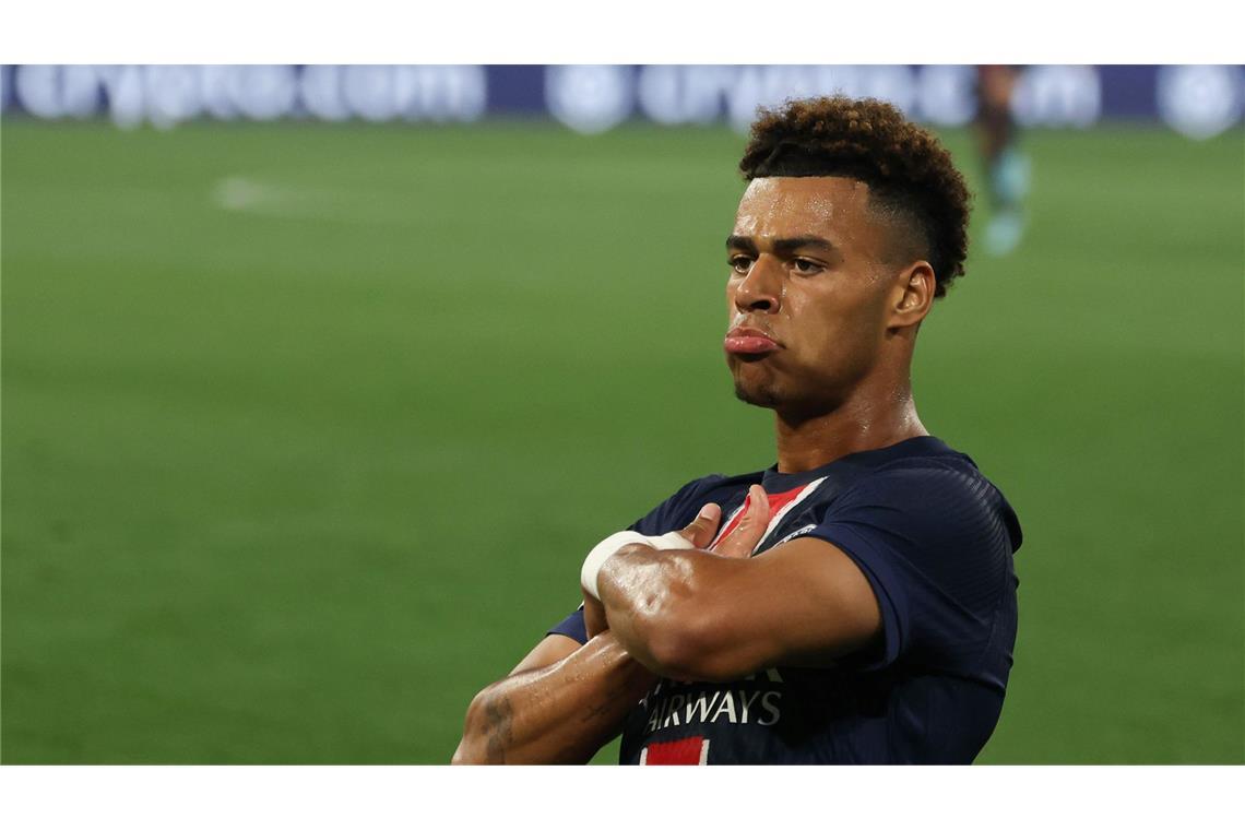 Bilder des Tages Desire Doue von Paris bejubelt sein Tor zum 2:0 beim Champions League Finale