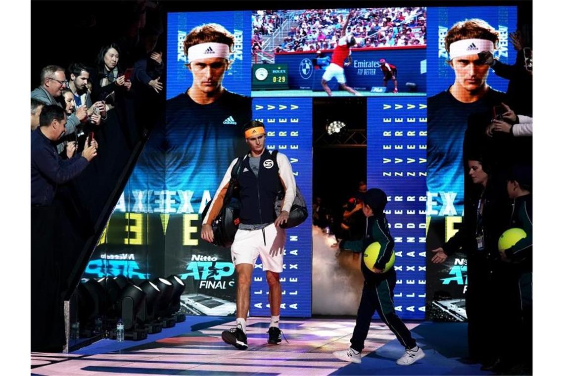 Deutsche Hoffnung bei den ATP Finals in London: Alexander Zverev. Foto: John Walton/PA Wire/dpa