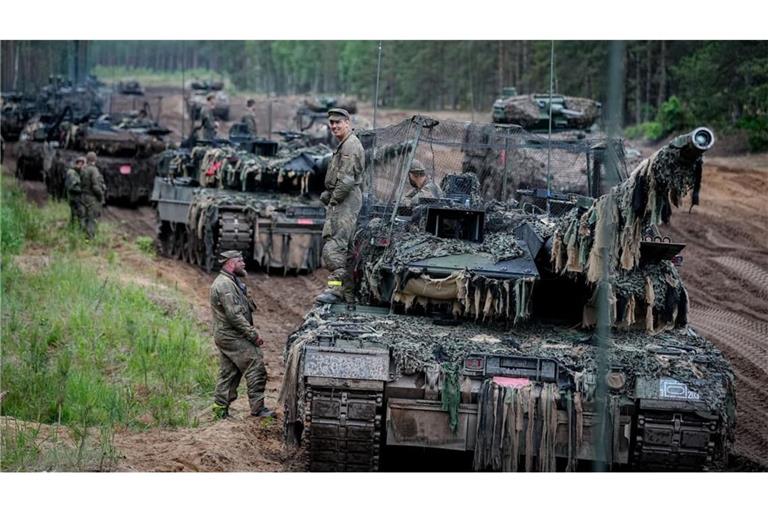 Deutsche Soldaten bei einem Manöver in Litauen: Europa rüstet&nbsp;– allerdings nicht abgestimmt, kritisiert die EU.