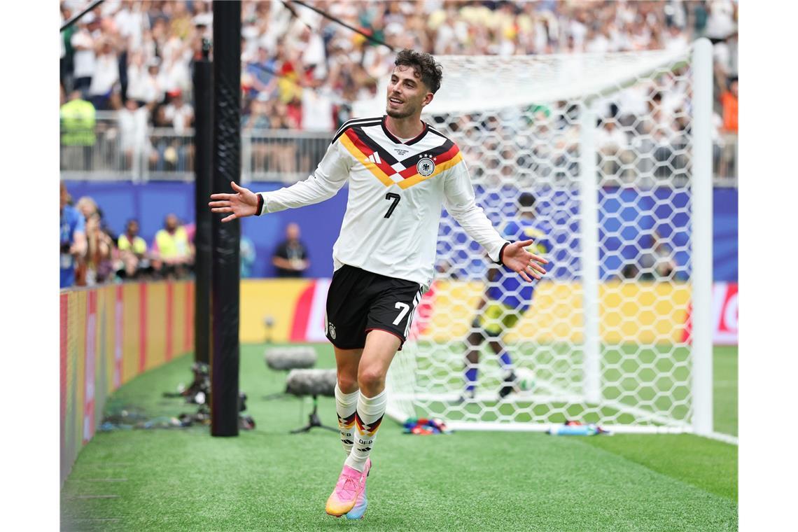 Deutschland - Curaçao, Vorrunde, Deutschlands Kai Havertz jubelt nach seinem Tor zum 7:1.