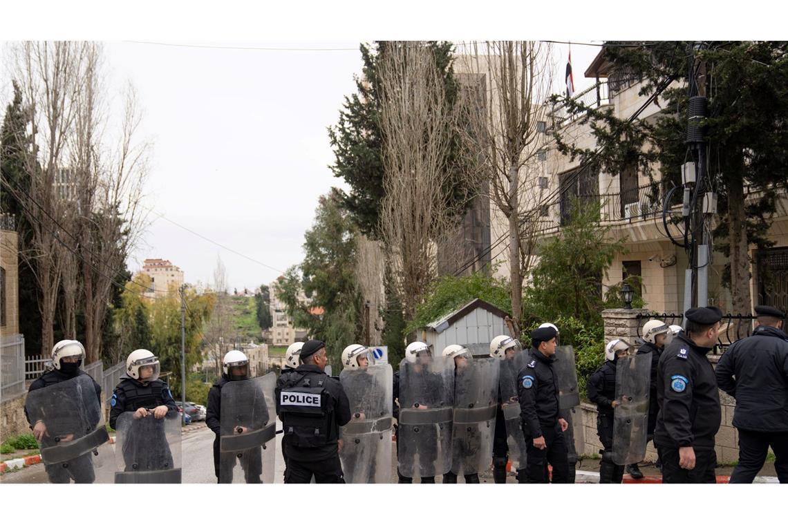 Deutschland will die palästinensische Polizei auch künftig unterstützen. (Archivbild)