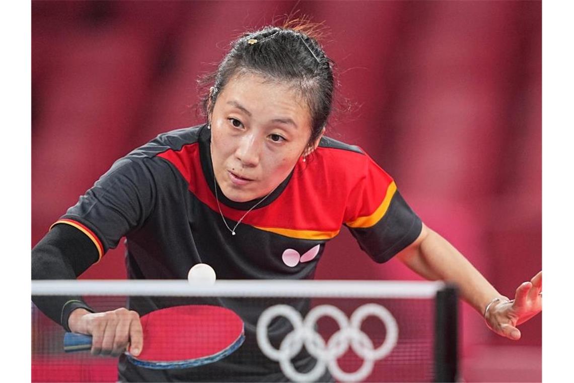 Deutschlands Han Ying hat bei den Olympischen Spielen das Viertelfinale erreicht. Foto: Michael Kappeler/dpa