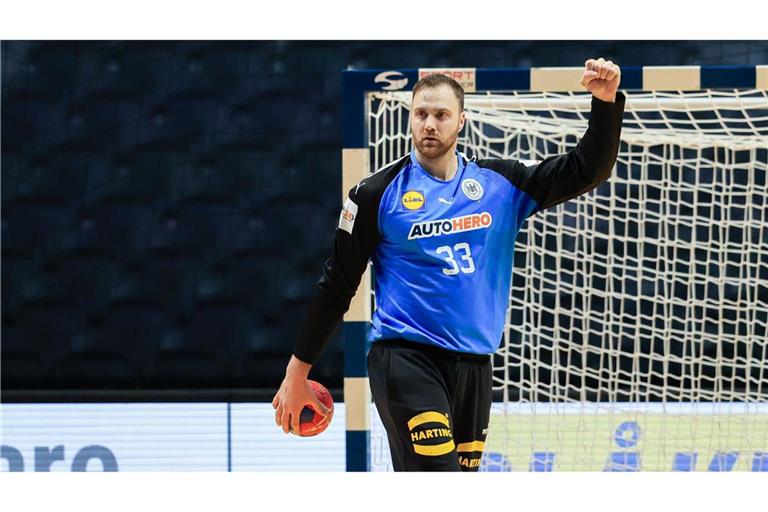 Deutschlands Handball-Torhüter Andreas Wolff jubelt beim Finalspiel gegen Ägypten. (Archivbild)