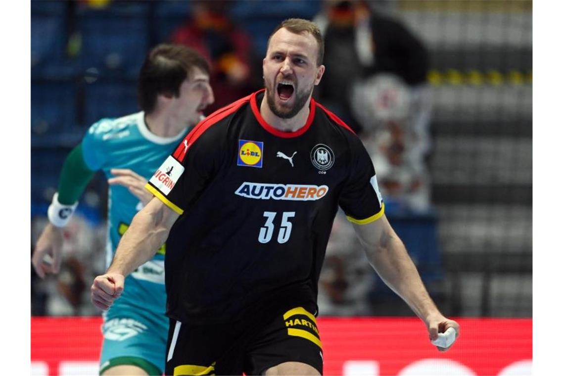 Kühn fehlt deutschen Handballern nach positivem Corona-Test Deutschlands Julius Kühn wurde positiv auf das Coronavirus getestet. Foto: Marijan Murat/dpa
