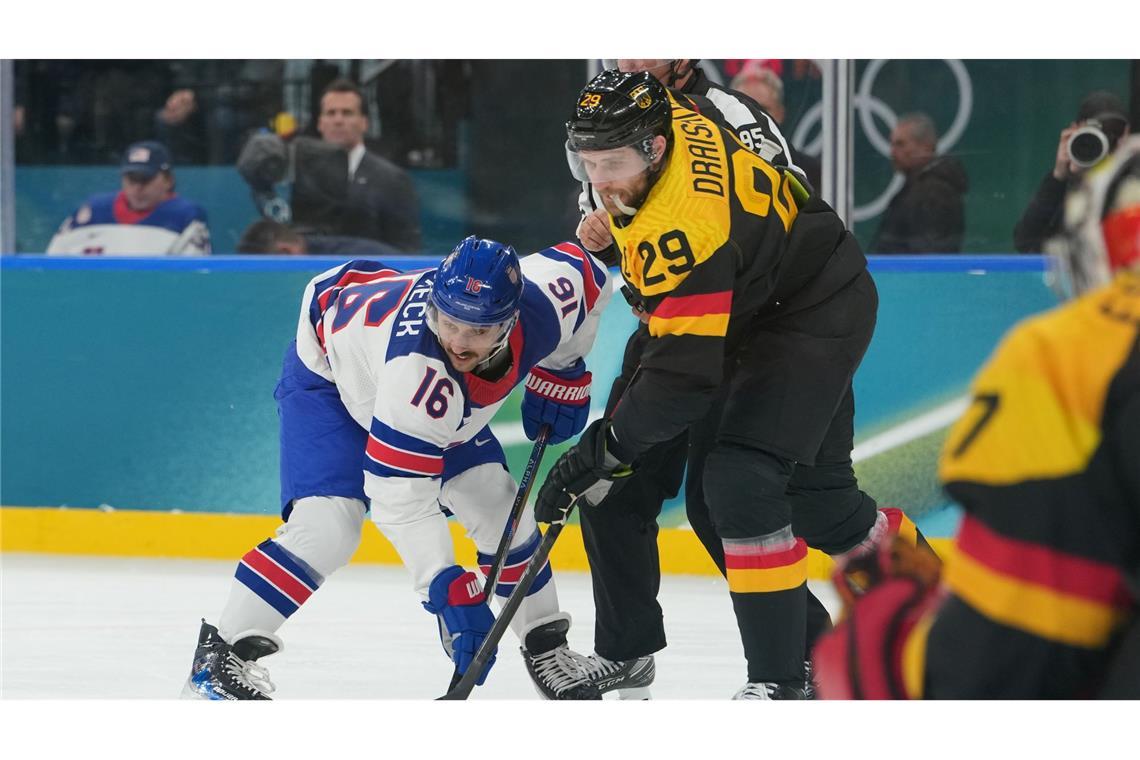 Deutschlands Kapitän Leon Draisaitl wurde von seinen Gegenspielern verhöhnt.