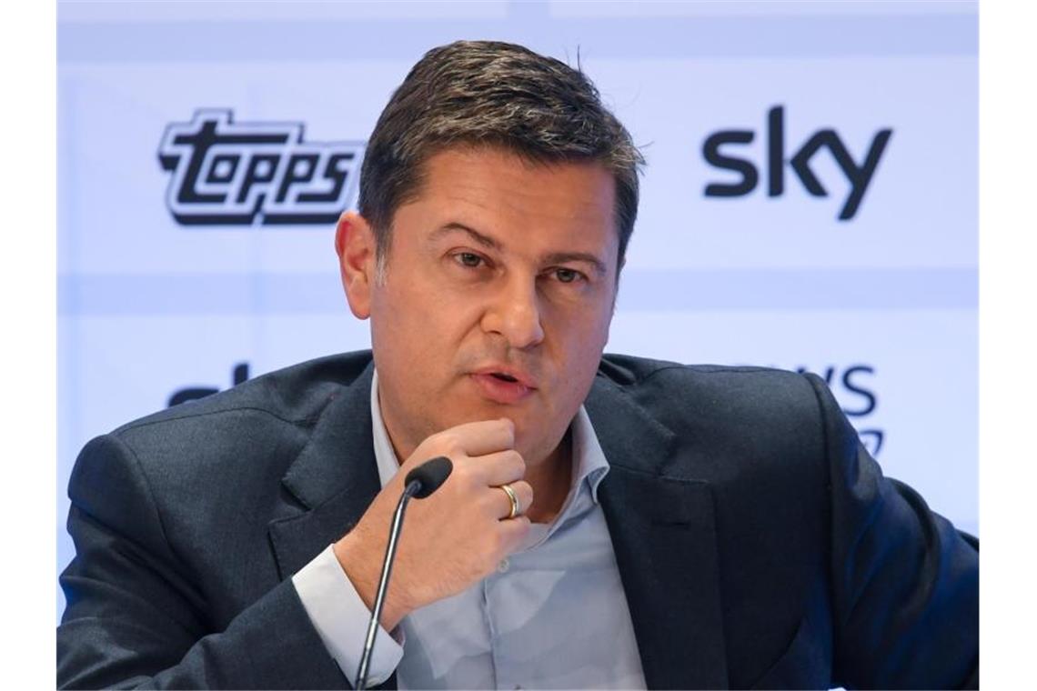 DFB-Vize Koch contra DFL-Boss Seifert: „Verbale Ausfälle“ DFL-Chef Christian Seifert liegt im Clinch mit DFB-Vizepräsident Rainer Koch. Foto: Arne Dedert/dpa
