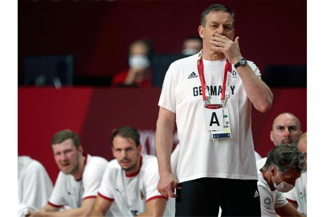 DHB-Coach Alfred Gislason scheiterte mit seinem Team im Viertelfinale gegen Ägypten. Foto: Jan Woitas/dpa-Zentralbild/dpa