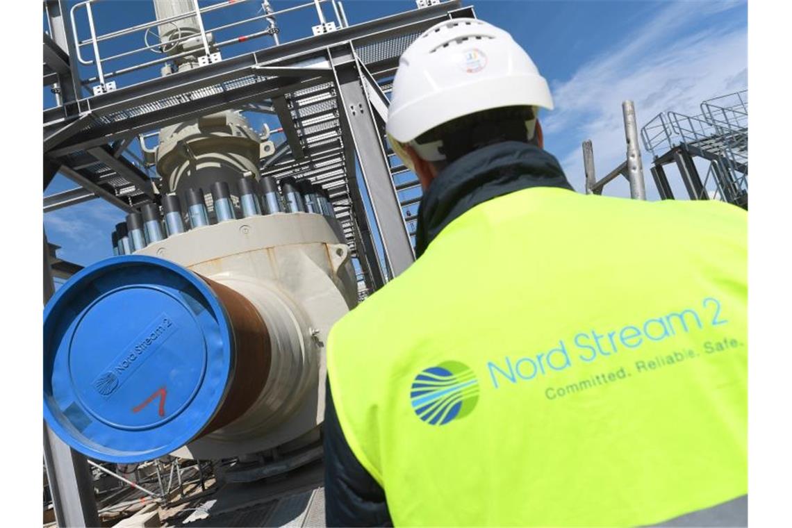 Die 1.200 Kilometer langen Gaspipeline Nord Stream 2 soll jährlich rund 55 Milliarden Kubikmeter russisches Erdgas von Russland nach Deutschland transportieren. Foto: Stefan Sauer/zb/dpa