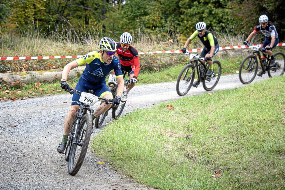 Die 27,6 Kilometer lange Runde beim Lautertal-Bikemarathon führt zu einem Teil ü...