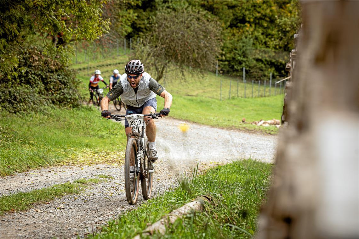 Die 27,6 Kilometer lange Runde beim Lautertal-Bikemarathon führt zu einem Teil ü...