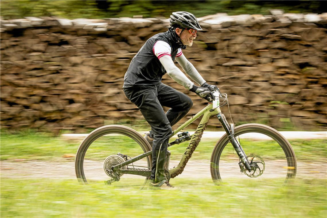 Die 27,6 Kilometer lange Runde beim Lautertal-Bikemarathon führt zu einem Teil ü...