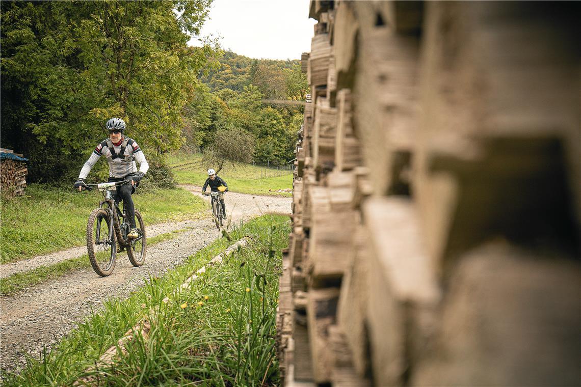 Die 27,6 Kilometer lange Runde beim Lautertal-Bikemarathon führt zu einem Teil ü...