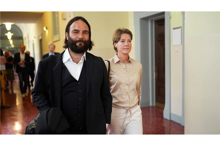 Die 52 Jahre alte Angeklagte Christina Block an der Seite ihres neuen Pflichtverteidigers Ingo Bott.