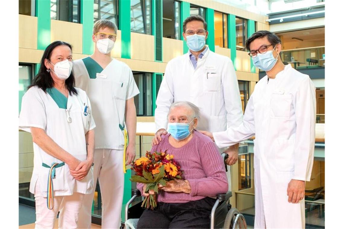 97-Jährige überlebt Covid-19-Erkrankung Die 97-jährige Else Troche hat Covid-19 überlebt. Foto: Thomas Oberländer/Helios Kliniken/dpa