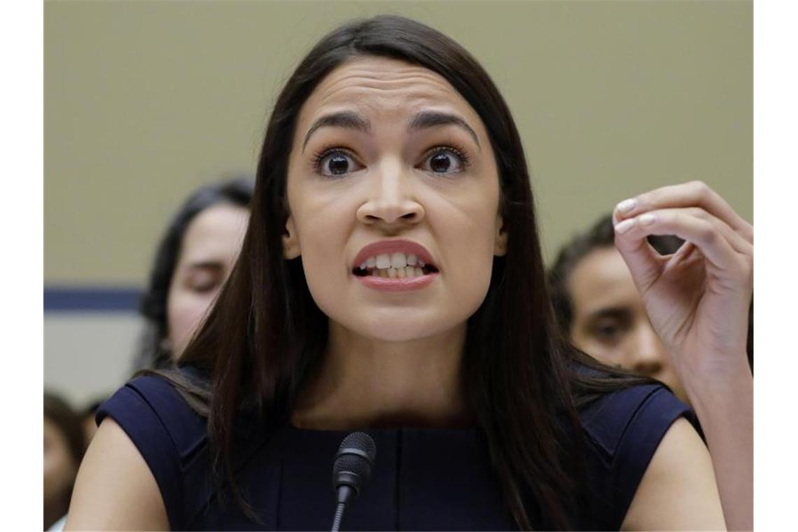 Die Abgeordnete Alexandria Ocasio-Cortez twitterte, der Präsident habe vor der Welt mit seinem weißen Nationalismus geprahlt. Foto: Pablo Martinez/AP